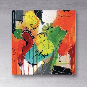 Den abstrakte mand 50x50 - IKKE TIL SALG