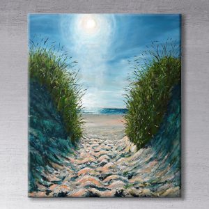 000475 – Sommerdag ved Vesterhavet 100×120